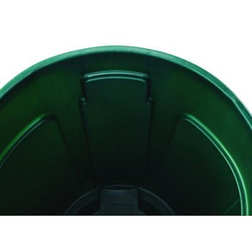 Rubbermaid Commercial Vented Round Brute Container, 10 gal, Plastic, Dark Green (FG261000DGRN)