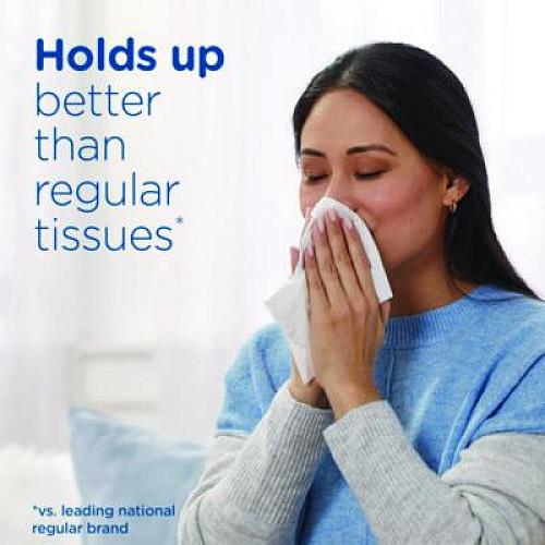 Puffs Plus Lotion Facial Tissue, 2-Ply, White, 124 Sheets/Box, 24 Boxes/Carton (39346CT)