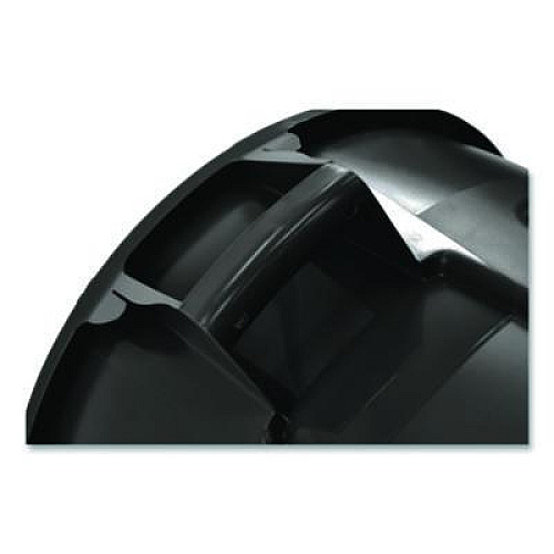 Rubbermaid Commercial Vented Round Brute Container, 44 gal, Plastic, Black (264360BK)