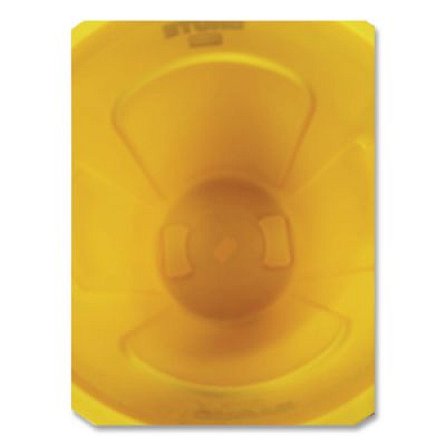 Rubbermaid Commercial Vented Round Brute Container, 10 gal, Plastic, Yellow (FG261000YEL)