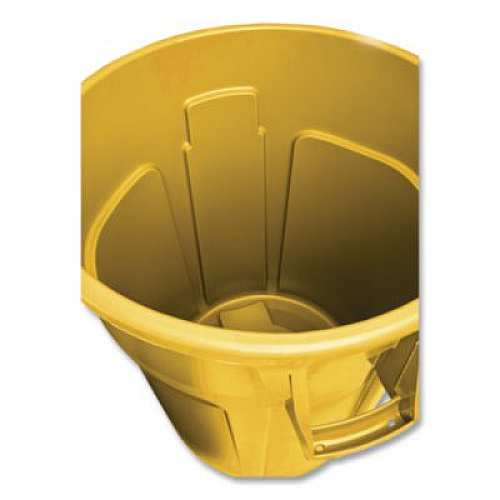 Rubbermaid Commercial Vented Round Brute Container, 10 gal, Plastic, Yellow (FG261000YEL)