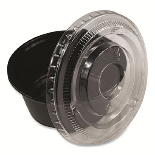 Boardwalk Souffle/Portion Cups, 3.25 oz, Plastic, Black, 2,500/Carton (PRTN325BL)