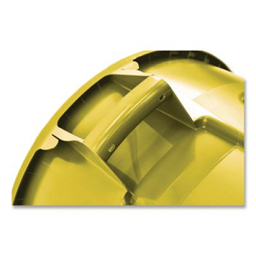 Rubbermaid Commercial Vented Round Brute Container, 20 gal, Plastic, Yellow (2620YEL)