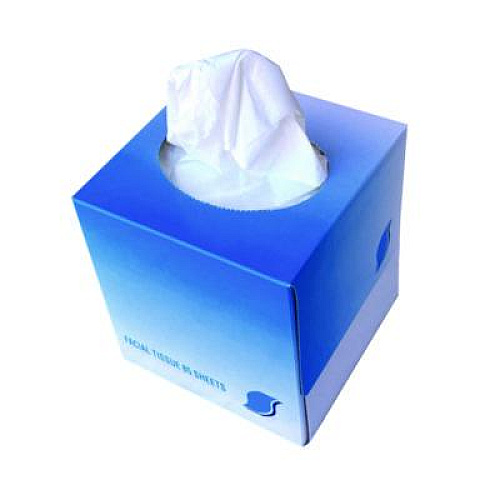 GEN Facial Tissue Cube Box, 2-Ply, White, 85 Sheets/Box, 36 Boxes/Carton (852E)