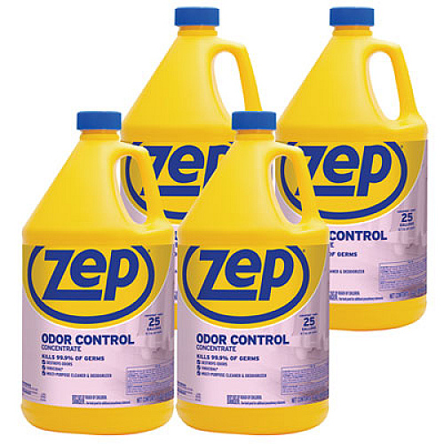 Zep Commercial Odor Control, Light Floral Scent, 1 gal, 4/Carton (ZUOCC128CT)