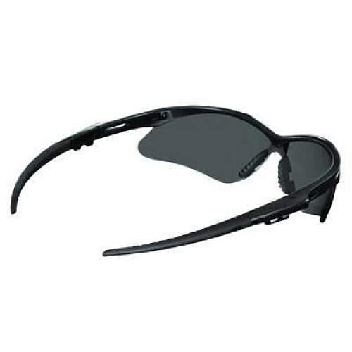 KleenGuard V30 Nemesis VL Safety Glasses, Black Half Frame, Smoke Dual Lens, 12/Carton (55391)