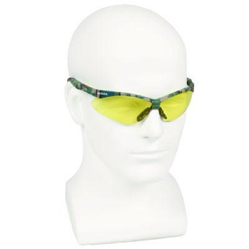KleenGuard Nemesis Safety Glasses, Camouflage Half Frame, Yellow Dual Lens, 12/Carton (22610CT)