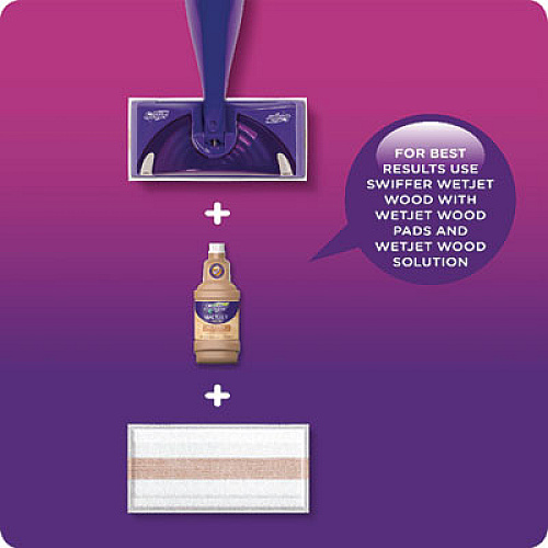 Swiffer WetJet System Cleaning-Solution Refill, Lavender Scent, 1.25 L, 4/Carton (77811CT)