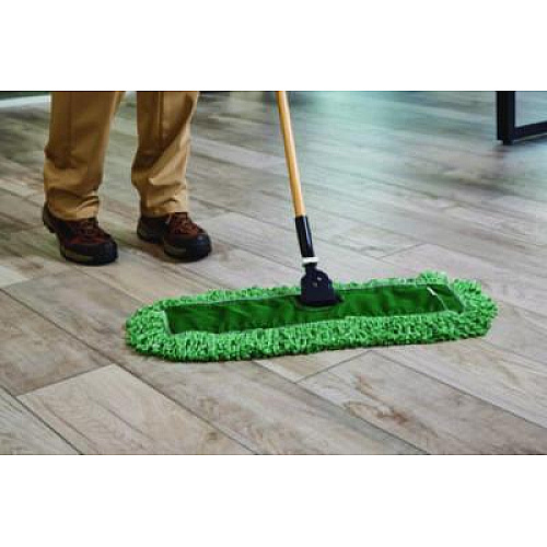 Rubbermaid Commercial Microfiber Loop Dust Mop, 24" x 5", Green, 12/Carton (J853GRE)