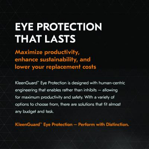KleenGuard V50 OTG Safety Eyewear, Black Full Frame OTG, Mirrored Smoke Dual Lens (20747)