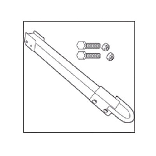 Rubbermaid Commercial Hitch with Hardware for Towable/Trainable Tilt Trucks, Red (FG1316L4RED)