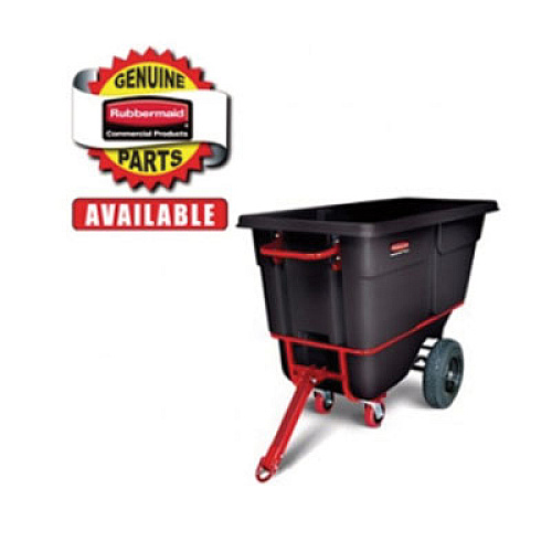 Rubbermaid Commercial Hitch with Hardware for Towable/Trainable Tilt Trucks, Red (FG1316L4RED)