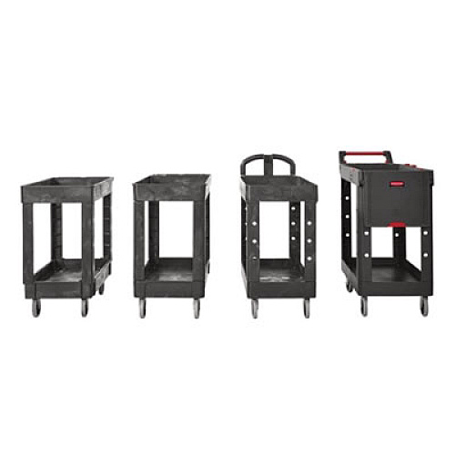 Rubbermaid Commercial Universal Cart Leg, Black (FG4500M1BLA)