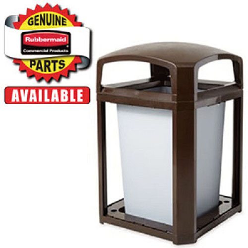 Rubbermaid Commercial Base for 35 gal Landmark Series Container, 26 x 26 x 2, Sable (FG3975L2SBLE)
