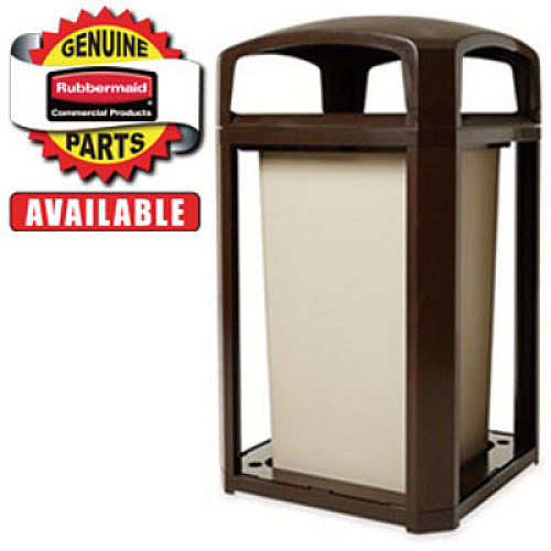 Rubbermaid Commercial Base for 35 gal Landmark Series Container, 26 x 26 x 2, Sable (FG3975L2SBLE)