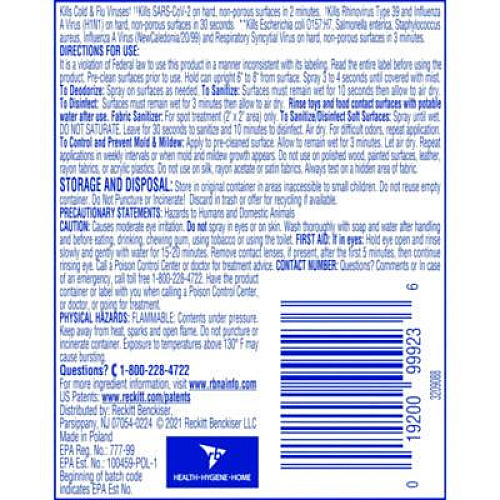LYSOL Brand Disinfectant Spray To Go, Crisp Linen Scent, 1.5 oz Aerosol Spray, 12/Carton (99923CT)