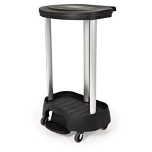 Rubbermaid Commercial Linen Hamper Step-On Pedal, 9 x 18 x 5, Gray (6300L1BLA)