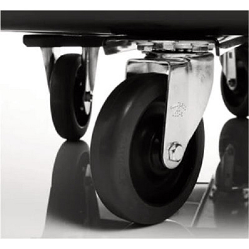 Rubbermaid Commercial 4-Inch Rigid Caster, Black (FG4608L40000)