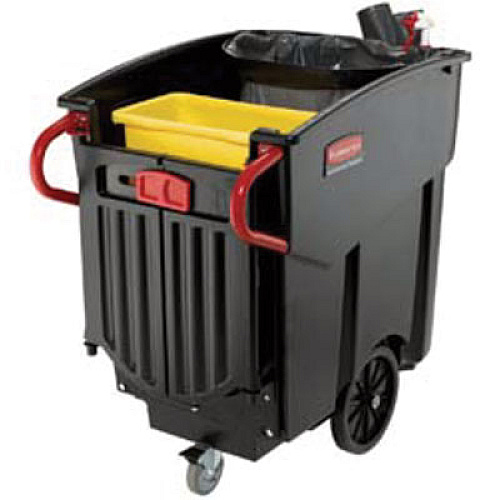 Rubbermaid Commercial 12-Inch Wheel Kit with Hardware, Black (FG9W71L2BLA)