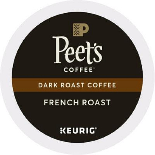 Peet's Coffee & Tea French Roast Coffee K-Cups, 22/Box (6545)