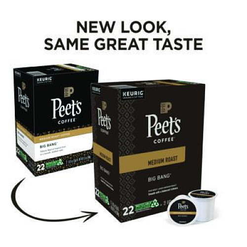Peet's Coffee & Tea Big Bang K-Cups, 22/Box (6664)