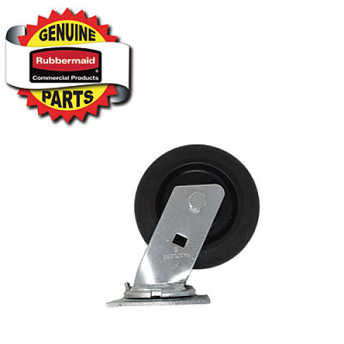 Rubbermaid Commercial 6-Inch Swivel Caster, Black (FG7931L20000)