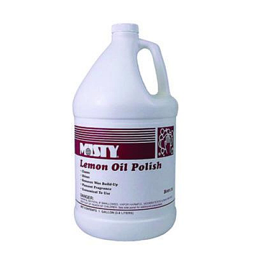 Misty Lemon Oil Furniture Polish, Lemon Scent, 1 gal Bottle, 4/Carton (1001517)