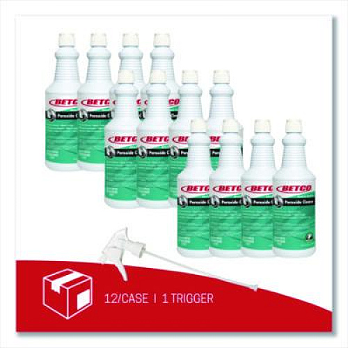 Betco Green Earth Peroxide Cleaner, Fresh Mint Scent, 32 oz Bottle, 12/Carton (3291200)