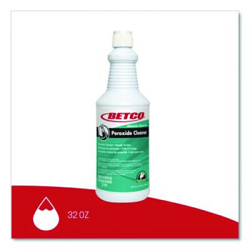 Betco Green Earth Peroxide Cleaner, Fresh Mint Scent, 32 oz Bottle, 12/Carton (3291200)
