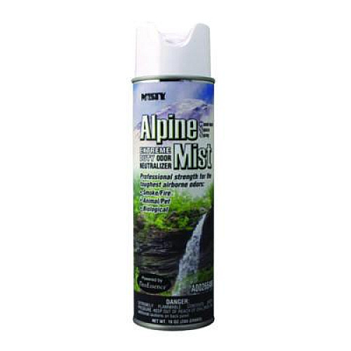 Misty Hand-Held Odor Neutralizer, Alpine Mist, 10 oz Aerosol Spray, 12/Carton (1039394)