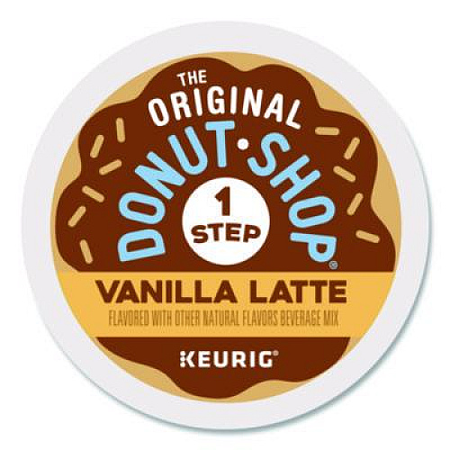 The Original Donut Shop Vanilla One Step Latte K-Cup, 20/Box (8177)