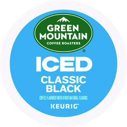 Green Mountain Coffee Classic Black Brew Over Ice Coffee K-Cups, 24/Box (9027)