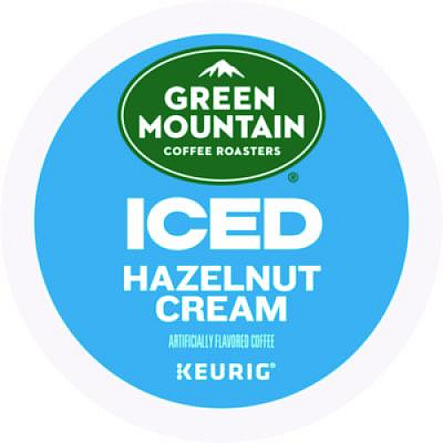 Green Mountain Coffee Hazelnut Cream Brew Over Ice Coffee K-Cups, 24/Box (9029)