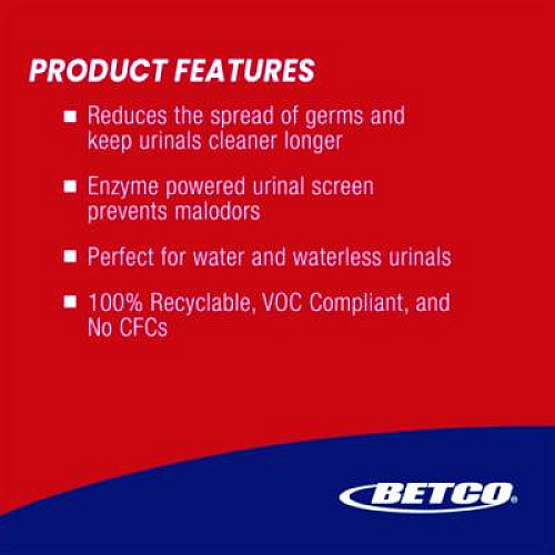Betco Anti-Splash Urinal Screen, Lavender Scent, Purple, 1 lb, 60/Carton (989D700)