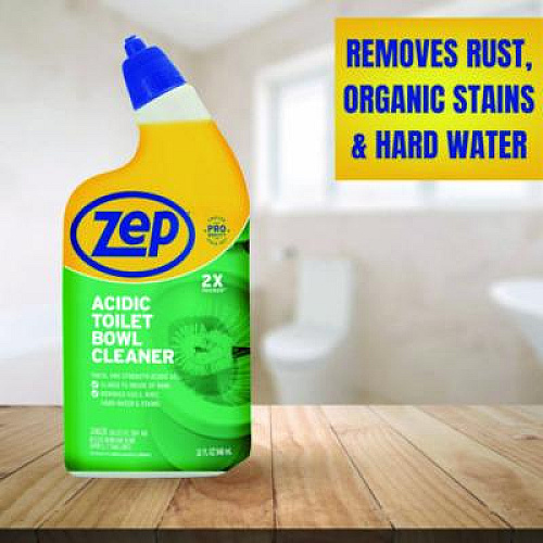Zep Acidic Toilet Bowl Cleaner, Mint, 32 oz Bottle, 12/Carton (ZUATBC32)