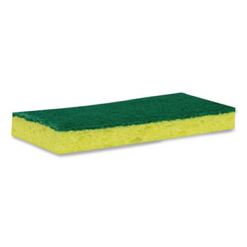 Scotch-Brite PROFESSIONAL Medium-Duty Scrubbing Sponge 74, 3.6 x 6.1, 0.7" Thick, Yellow/Green (74EA)
