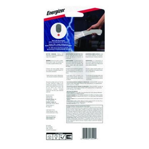 Energizer Weather Ready LED Flashlight, NiMH Rechargeable Battery (Included), Silver/Gray (RCL1NM2WR)