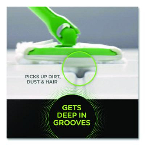 Swiffer Heavy-Duty Dry Refill Cloths, 10.3 x 7.8, White, 20/Pack, 4 Packs/Carton (77197)