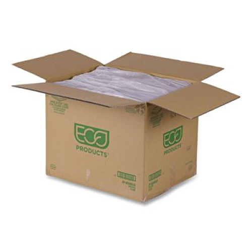 Eco-Products Renewable and Compostable Lids, 8.8 x 8.8 x 1.64, Clear, Plastic, 200/Carton (EPSCS9SLID)