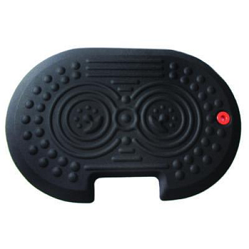 Floortex AFS-TEX 2000X Anti-Fatigue Mat, Oval, Black Anti-Slip Surface, 16" x 24" (FCA21624XBK)