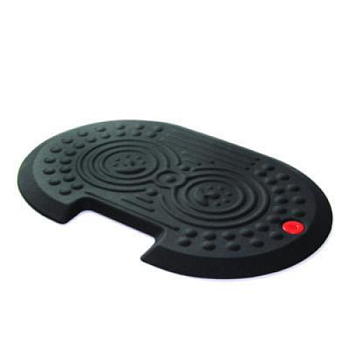 Floortex AFS-TEX 2000X Anti-Fatigue Mat, Oval, Black Anti-Slip Surface, 16" x 24" (FCA21624XBK)