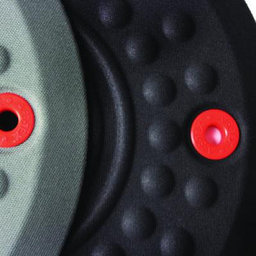Floortex AFS-TEX 2000X Anti-Fatigue Mat, Oval, Black Anti-Slip Surface, 16" x 24" (FCA21624XBK)