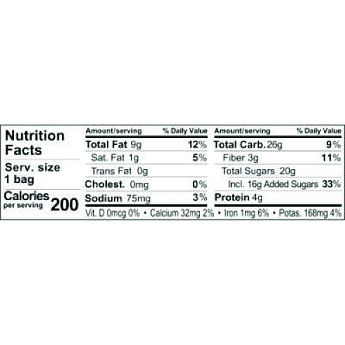 Sahale Snacks Fruit and Nut Classic Trail Mix, 1.5 oz Bag, 18/Carton (00330)