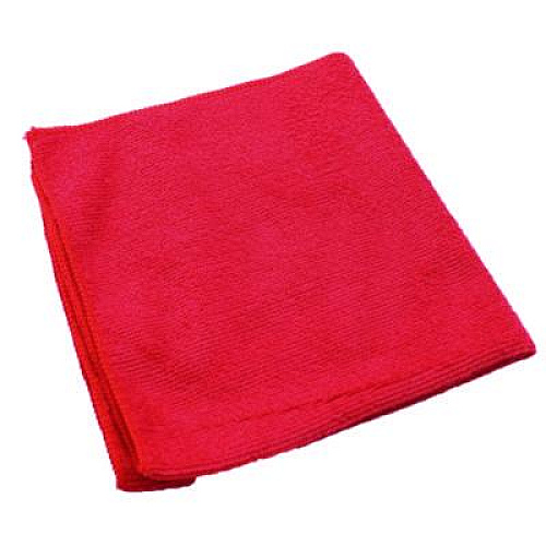 Impact Lightweight Microfiber Cloths, 16 x 16, Red, 240/Carton (LFK451)