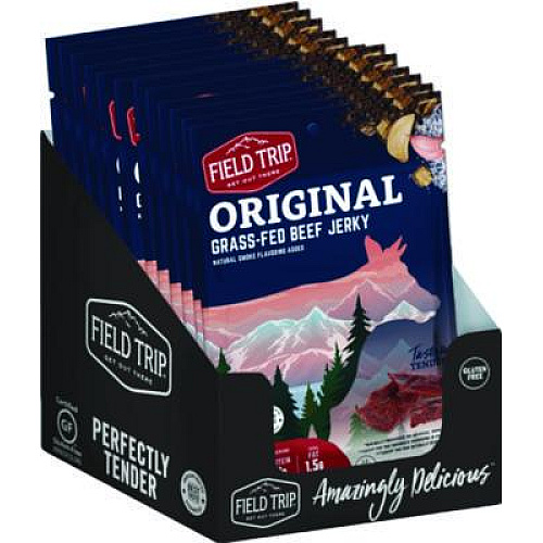 Field Trip Beef Jerky, Original, 1 oz Bag, 12 Bags/Carton (FLD00503)