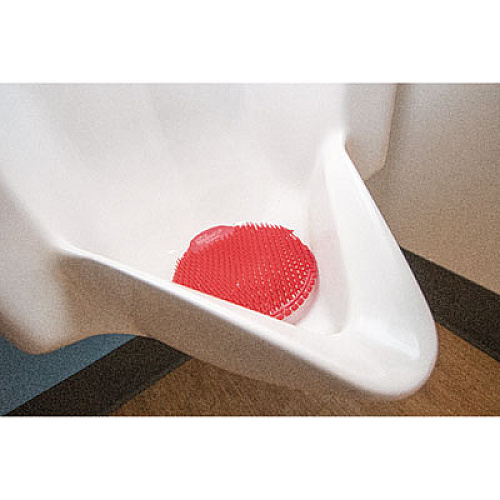 Fresh Products Slant7 with Terminator Urinal Screen, Forest Scent, Red, 30/Carton (S7TCT)