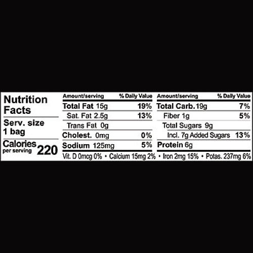 Sahale Snacks Pomegranate Vanilla Glazed Mix Cashews, 1.5 oz Bag, 18/Carton (00328)