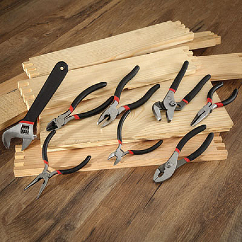 Great Neck 8-Piece Steel Pliers and Wrench Tool Set (87900)