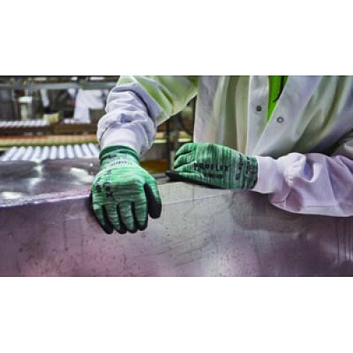 ergodyne ProFlex 7002-ECO Recycled PU Coated Gloves, EN388: 3131, 7" Long, X-Small, Green, Pair (10561)