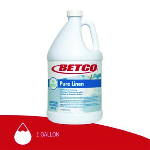 Betco SenTec Pure Linen Concentrate Odor Eliminator, Pure Linen, 128 oz Bottle, 4/Carton (41300400)